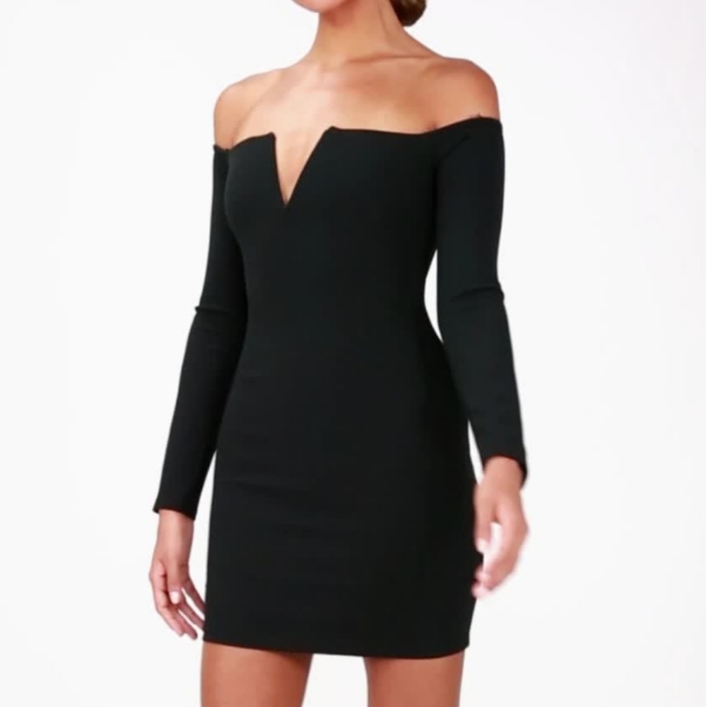 Lulu Over the Shoulder Bodycon Dress